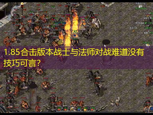 1.85合击版本战士与法师对战难道没有技巧可言？