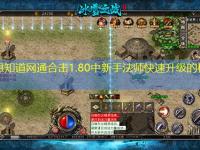 谁不想知道网通合击1.80中新手法师快速升级的秘诀呢？